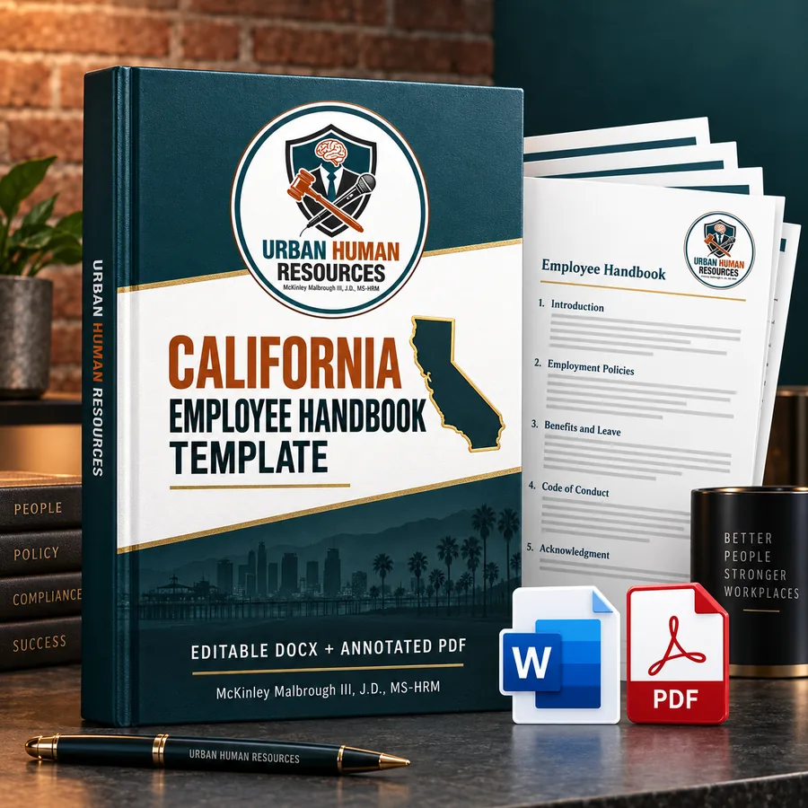 California employee handbook template
