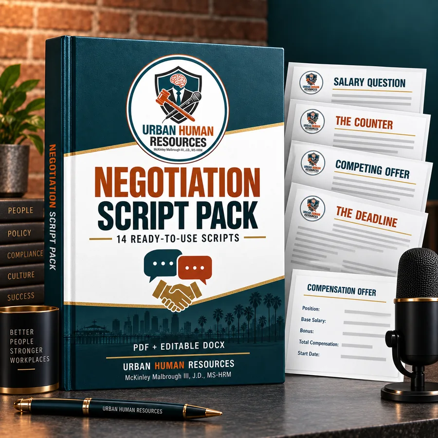 Negotiation script pack, Urban Human Resources