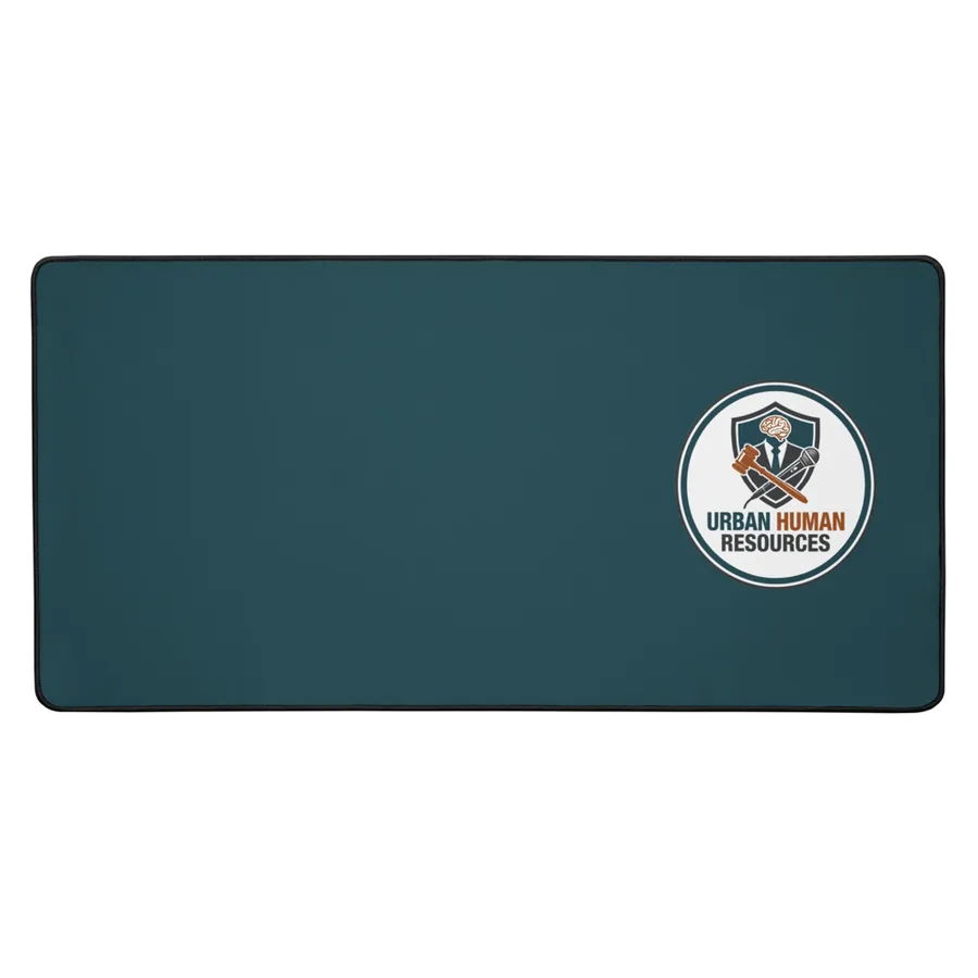 Crest desk mat